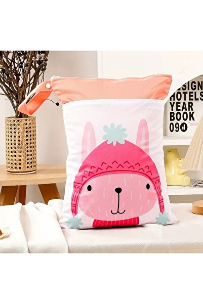 GlassySKY Çift Bölmeli Bebek Bezi/Kıyafet/Çamaşır/Kozmetik Su Geçirmez Saklama Çantası-Okul-Kreş-Havuz-Seyehat