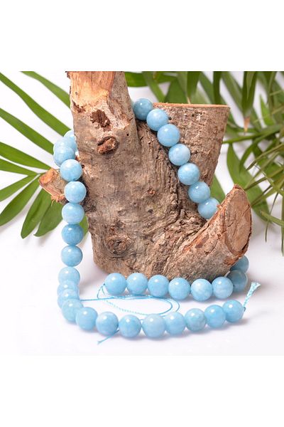 Taş Sandığı Blue Quartz Stone String - 10 mm