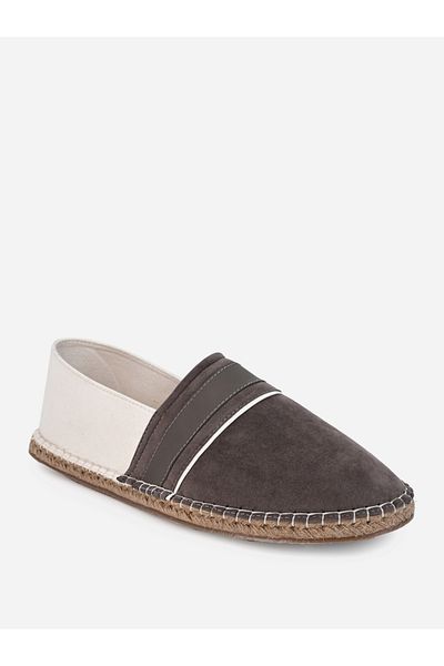Styli Faux Suede Color Block Espadrille