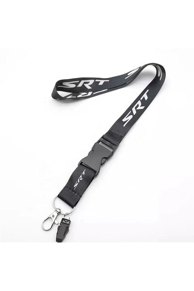 Choice Neck Straps Black Lanyard Key Cell Phone Work ID Card Hanging Rope JDM Style Creative SRT Auto Ke...