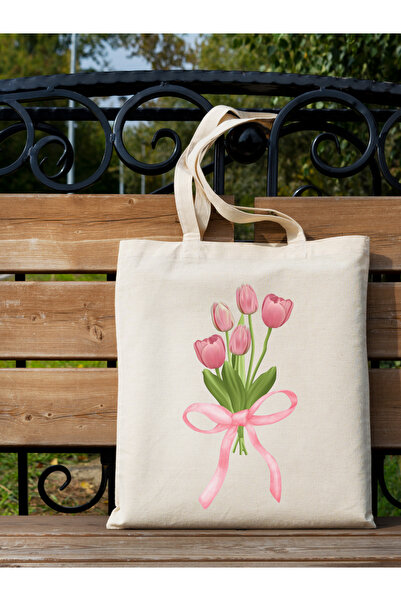 Cemira Y2K Bows Coquette - Unisex Retro Tote Bag, Pinterest Ribbons