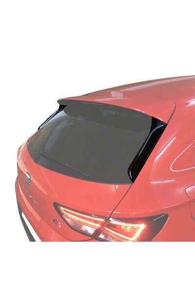 Universal Seat Leon Mk5 Plastik Spoiler Kulağı Parlak Siyah Boyalı