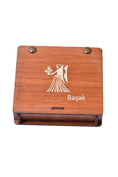 Taş Sandığı Başak Burcu Doğal Taş Set - Ahşap Kutulu