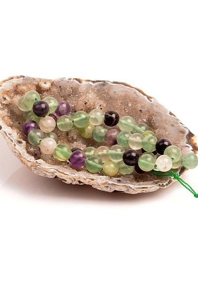 Taş Sandığı Fluorite Stone String 8 mm