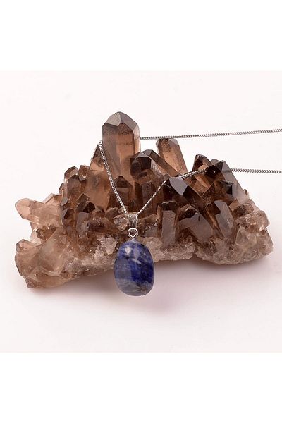 Taş Sandığı Sodalite Stone Unshaped Necklace