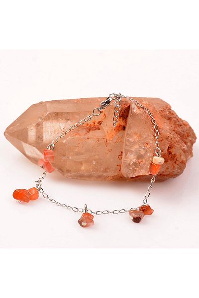 Taş Sandığı Anti-Tarnish Chain Agate Stone Bracelet