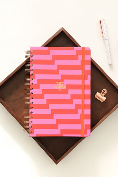 Matt Notebook 2025 Year Daily Spiral Agenda 16X24 cm - 12 Months