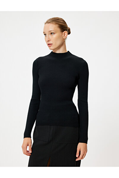Koton Pulover de bază cu mânecă lungă cu guler ridicat