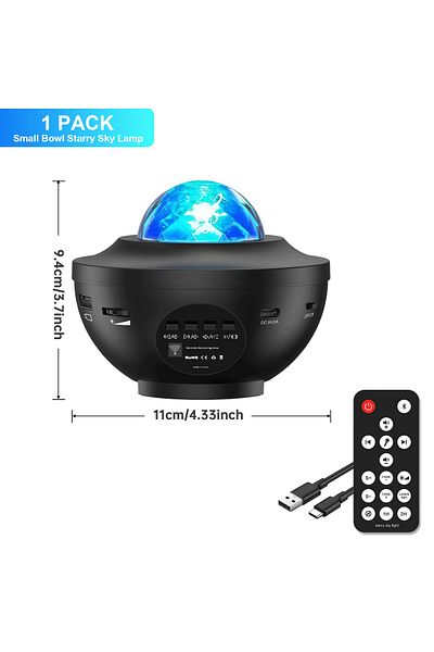 Choice Small style Starry Projector Galaxy Night Light with Ocean Wave Music Speaker Sky Light Projector fo