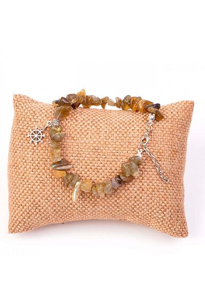 Taş Sandığı Labradorite Stone Unshaped Bracelet
