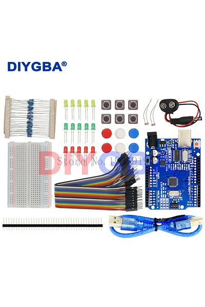 Choice With R3 Starter kit 13 in 1 kit new Starter Kit mini Breadboard LED jumper wire button for arduino C