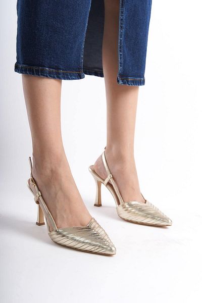 Mubiano Collection Tocuri de damă din piele naturală Stiletto și pantofi Dore -mcbrg5738-dr