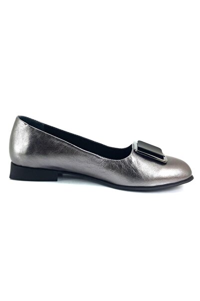 ALBİNİ 10776 24Ya Women's Casual Ballet Flats Platinum