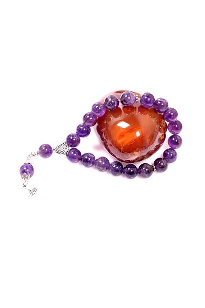 Taş Sandığı Amethyst Stone Stress Rosary (10 mm)