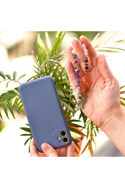 Taş Sandığı Natural Stone Phone Strap from Chakra Stones - Bracelet Gift