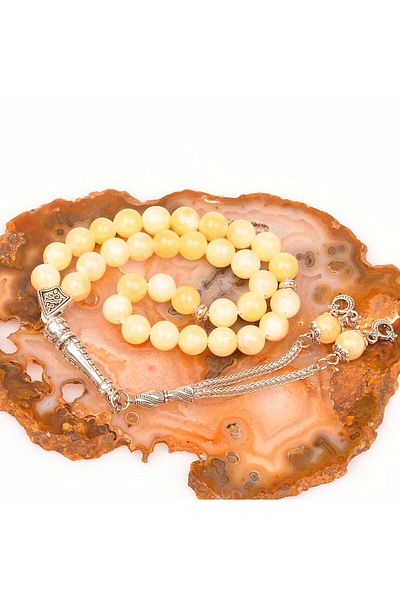 Taş Sandığı Calcite Stone Rosary (8 Mm)