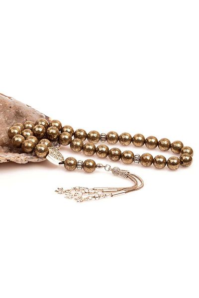 Taş Sandığı Pyrite Stone Rosary (10 Mm)