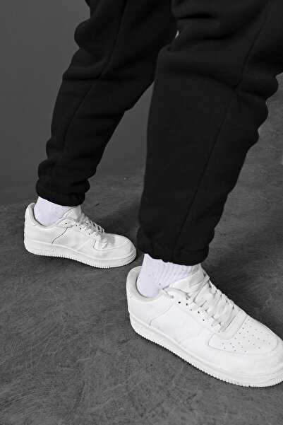 Slatra Ανδρική μαύρη βασική φόρμα με ελαστικό πόδι