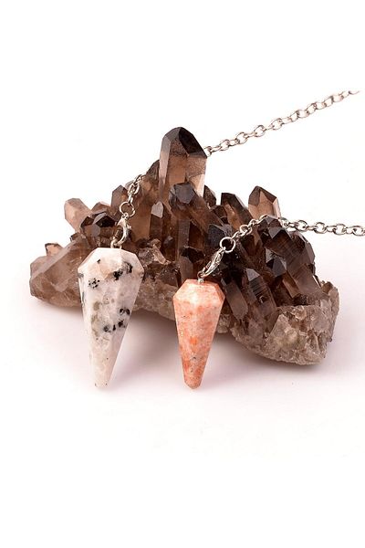 Taş Sandığı Sun Stone and Moon Stone Pendulum - Double Pandula Set