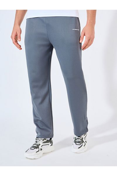 Styli Relaxed Fit Open Hem Scuba Pants With Bottom Snap Detail