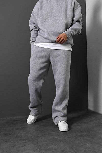 Slatra Ανδρική φόρμα γκρι Basic Baggy Fit
