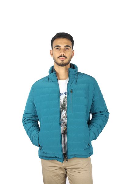 PAUL&SHARK Men's Goose Feather Blue Coat with Brand Legolu 12312128 -431