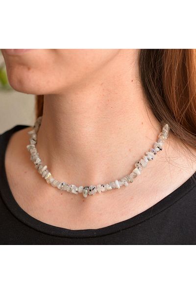 Taş Sandığı Unshaped Necklace - Moon Stone