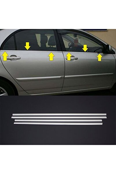 Niken Toyota Corolla Cam Çitası Kromu Nikelajı 2001-2006