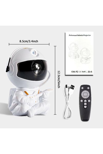 Choice White Guitar Astronaut Starry Sky Projection Light Full of Stars Ambient Light Spaceman Laser Nebula