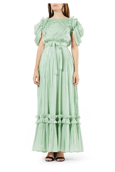 Amri Embroidered Long Dress