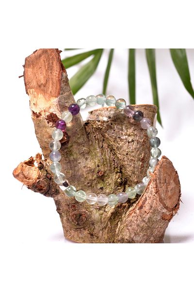 Taş Sandığı Fluorite Stone Bracelet - 6 mm