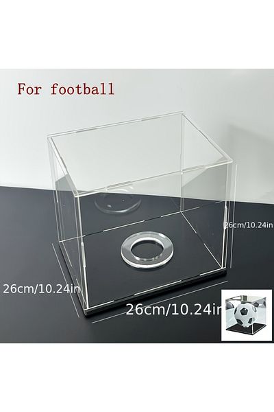 Choice L26xw26xh26cm Acrylic Display Box, Fixed With Bottom Plate, Suitable For Displaying Basketball, Foot
