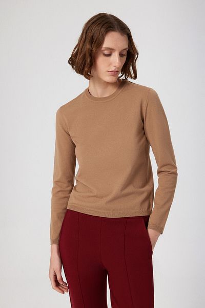 Mısırlı Tricou de damă Caramel Crew Deck Knitwear