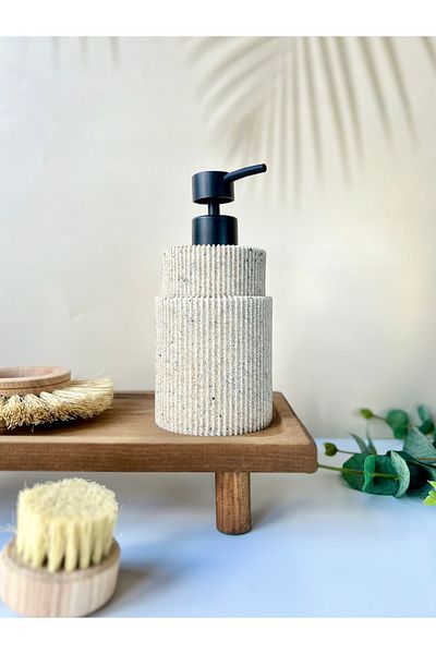 Mottogo Διανομέας υγρού σαπουνιού Polyresin ριγέ