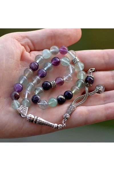 Taş Sandığı Fluorite Stone Rosary (8 Mm)