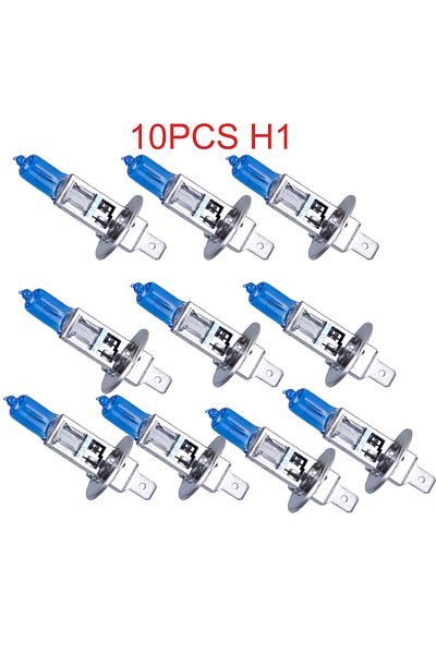 Choice 100w 10pcs Halogen Headlight Bulb H1 55w/100w 12v Halogen Bulb Super White Car Headlight Bulbs Light
