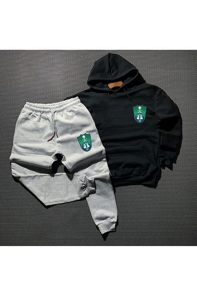 Pisa Art Al Ahli Saudi Arabia - Hooded Sweatpants 2-Piece Combination, Adult and Children Special Design