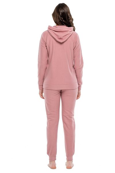 Mod Collection 3986 Γυναικεία αθλητική φόρμα Dusty Rose με φερμουάρ -ξηρό τριαντάφυλλο