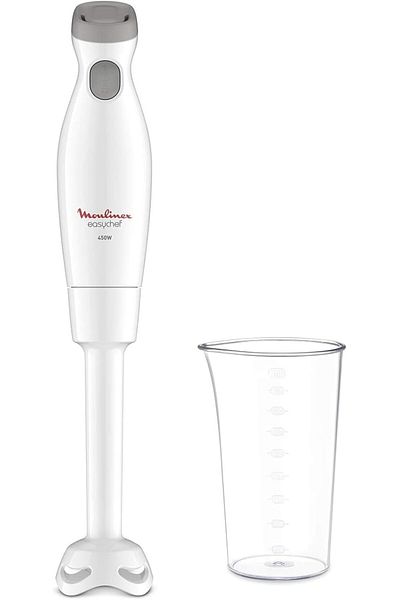 Moulinex Easy Chef Hand Stick Blender, 450 Watts, White, Plastic, Dd45A127
