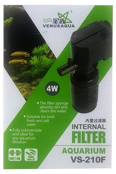 Venusaqua Vs-210F Aquarium Inner Filter 400 Lt/H 4W