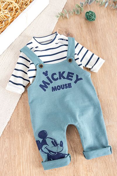 Babymod 2-Piece Figured Jumpsuit and Salopet Set for Baby Boy