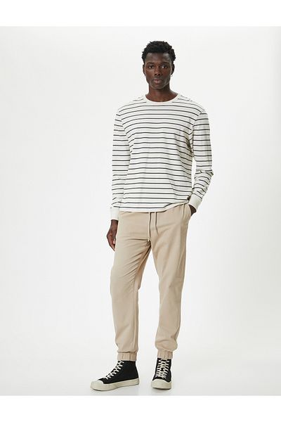 Koton Beige Men's Trousers - 5wam40005hw