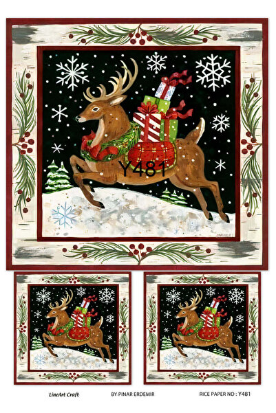 LİNEART ورق ديكوباج نحاسي Lineart 29X42 رقم: Y481