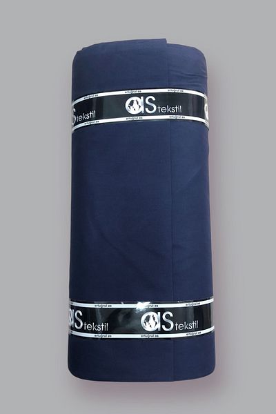 AS TEKSTİL Poplin Fabric Navy Blue 100% Cotton Super Luxury Akfil (1 Meter)