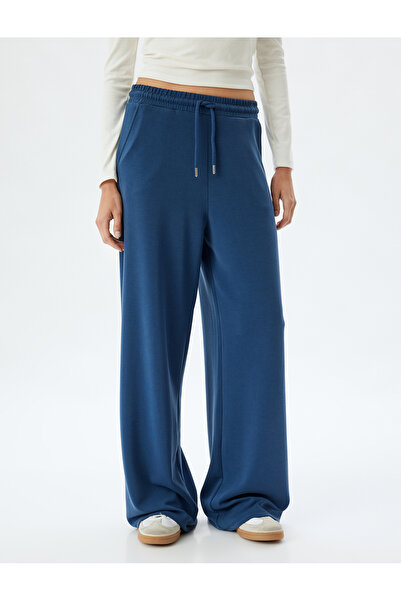 Koton Bol Paça Cepli Modal Kumaş Eşofman Pantolon