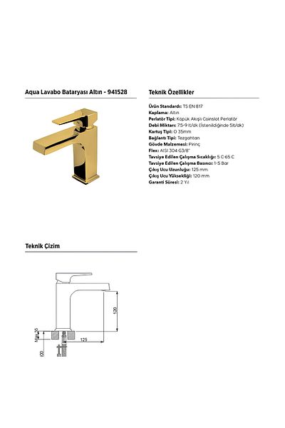 Newarc Aqua Gold Sink Faucet 941528