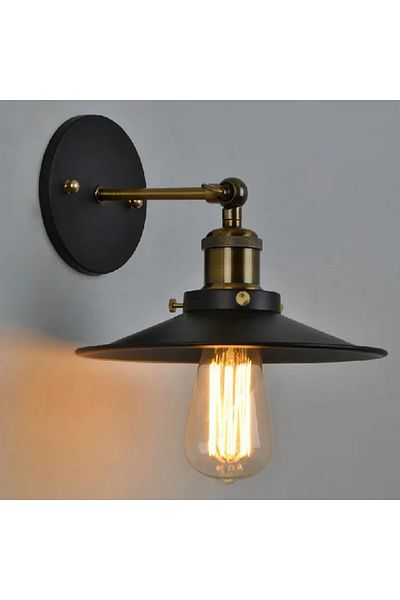 Choice No Light Bulb Black-b American Industrial Style Wall Lamp Staircase Hallway Bedside Wall Lamp Retro