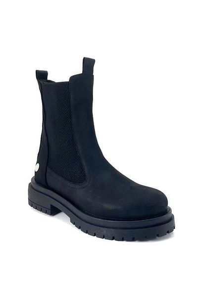 Mammamia Γυναικείες καθημερινές μαύρες μπότες Nubuck 1925 23kb