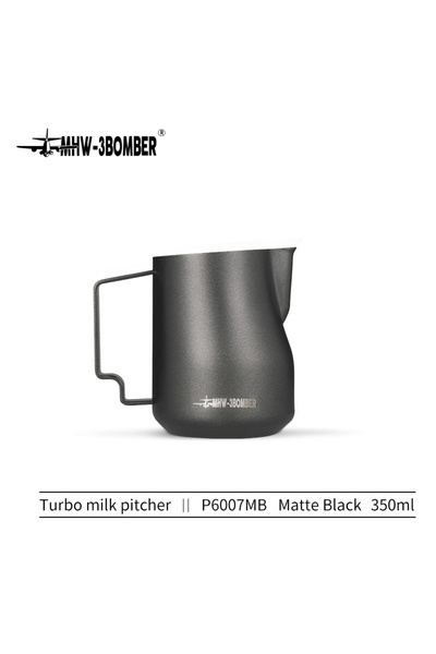 Choice3 350ml Black MHW-3BOMBER 350ml 450ml Turbo Milk Frothing Pitcher Steam...