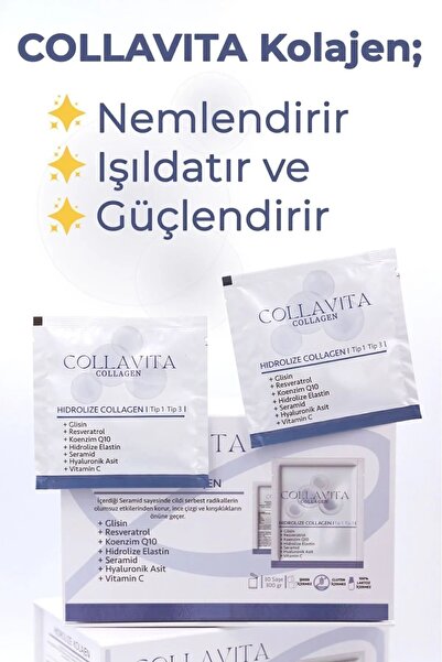Collavita Collagen Collavita Hidrolize Kolajen 30 Saşe 3'lü SET